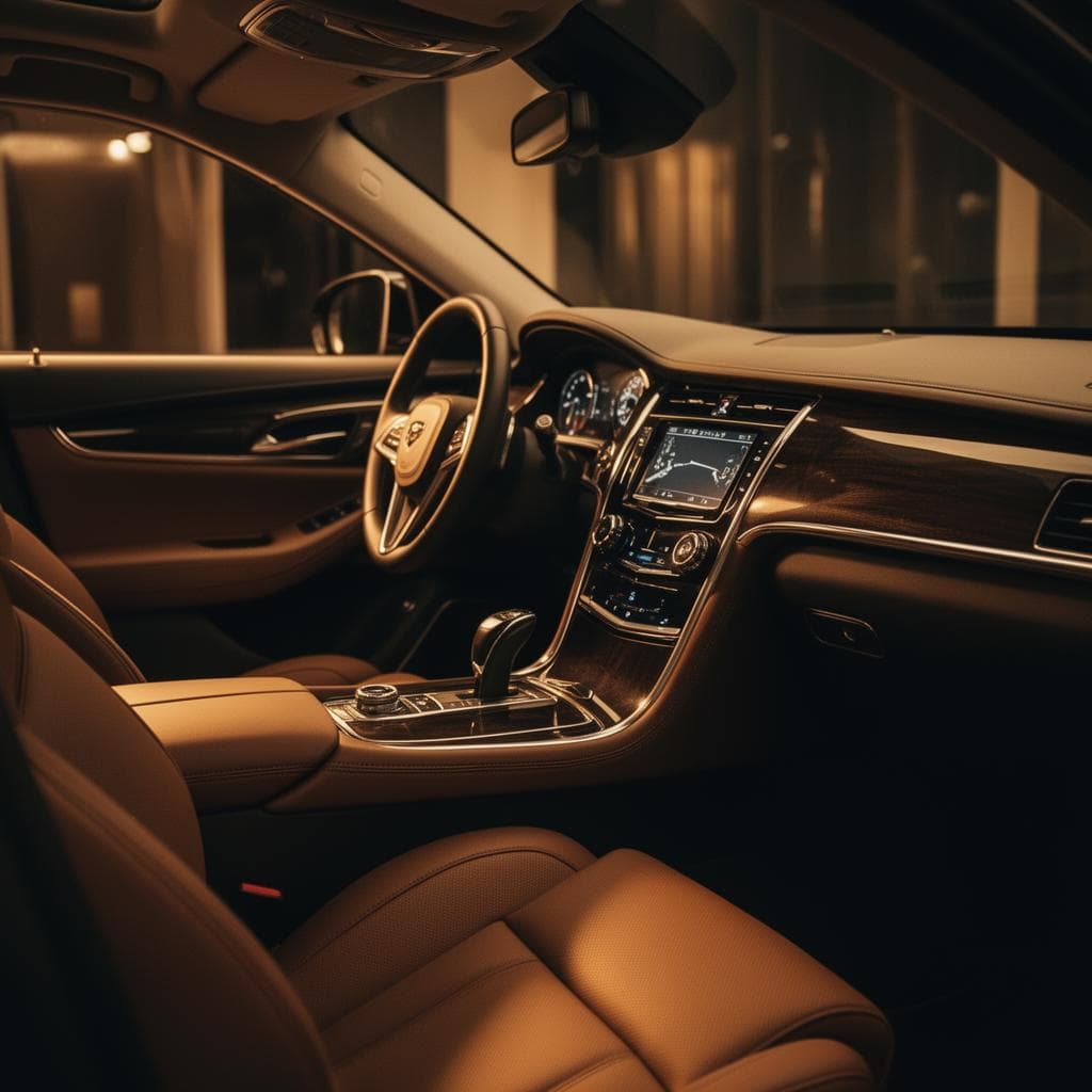 Luxury car interior